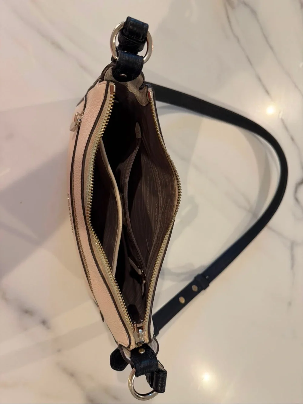 kate spade new york hudson medium colorblock pebbled leather crossbody bag